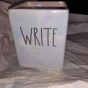 Rae Dunn iridescent desktop pencil holder